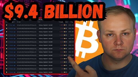 $9.4 Billion Worth of Bitcoin Is About To Be Dumped...SHOULD YOU BE NERVOUS?!?