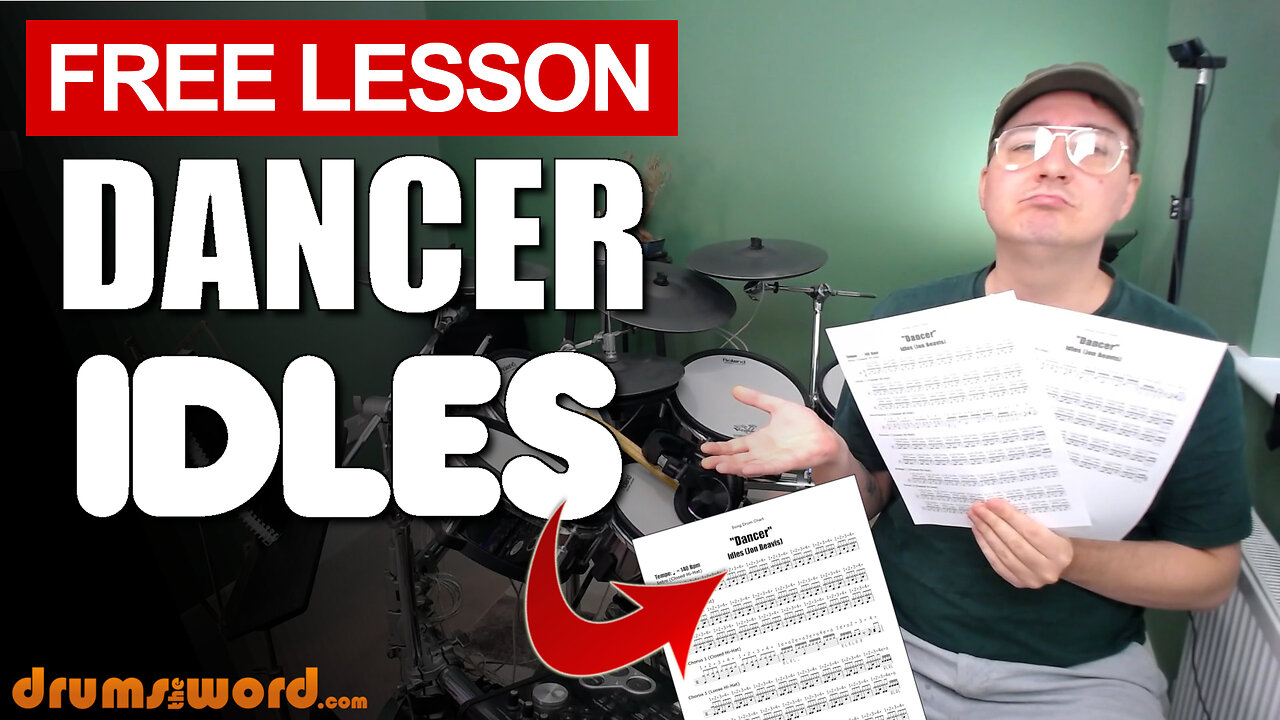 ★ Dancer (Idles) ★ Free Video Drum Lesson | How To Play SONG (Jon Beavis)