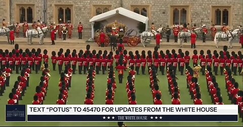 Trump Arrives At Windsor Castle In A Horse-drawn Carriage