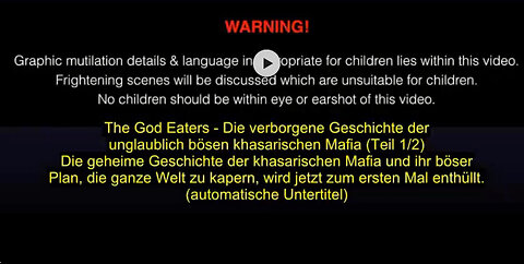 Ab 18 Falls Sie der Wahrheit nicht gefolgt sind; die Khasarische Talmud Mafia Teil 2
