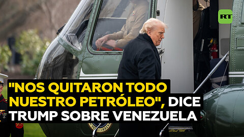 Trump sobre Venezuela: "Nos arrebataron todo nuestro petróleo"