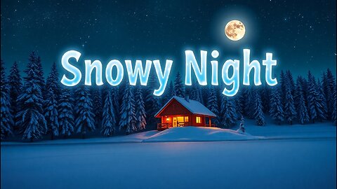 Snowy Night 🌙❄️ | Calm Music to Relax, Meditate, Sleep & Soothe Your Soul