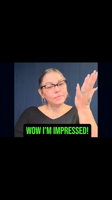Wow, I’m Impressed! 😱 #ASL #deaf #signlanguage