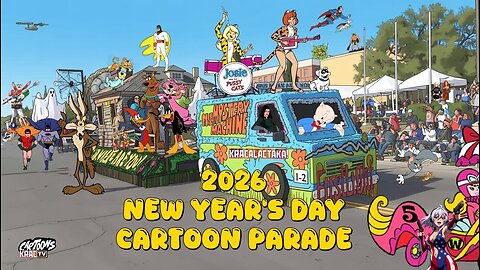 2026 New Year's Day Cartoon Parade 9AM EST