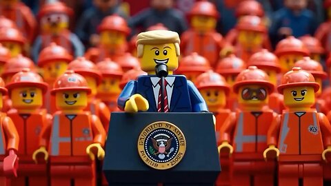 President Trump Pittsburgh Rally In Lego Style!