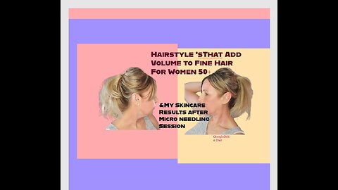 Hair style using a blow dry brush for volume