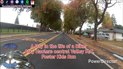 A Day in the life of a Biker Alky Haulers central Valley M.C.Foster Kids Run #theoutlawpreacher