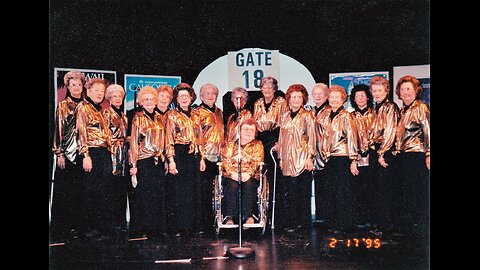 1995-02-17 Patricia singing with The Singing Noteables - Ladies Barbershop Chorus