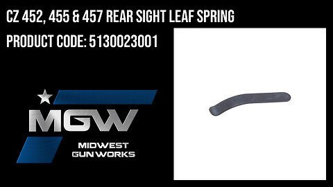 CZ 452, 455 & 457 Rear Sight Leaf Spring - 5130023001