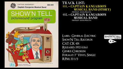 Bob Keeshan – Captain Kangaroo's Musical Band (Full Record) – 1972 – CAT.# CK-101
