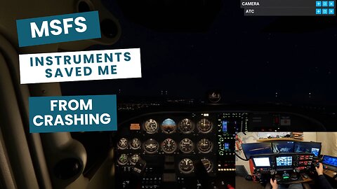 🌌 Total Darkness Takeoff, Pitch Black Landing ✈️ MSFS 2020 virtual Cessna 172 & ILS Save!