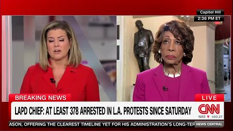 Maxine Waters: Trump Started the L.A. Riots, ‘He Should Not Continue to Support Violence’