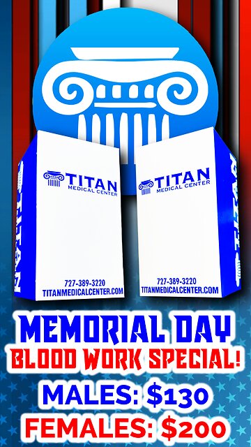 It's time to start FEELING BETTER! Our Titan Medical Memorial Day SPECIAL is still in effect!