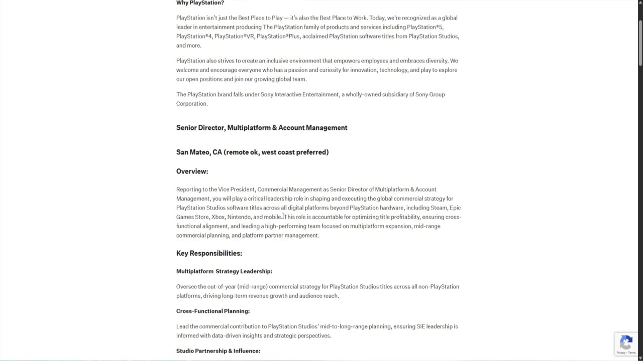 Job Listing Confirms PlayStation Is Going Multiplatform