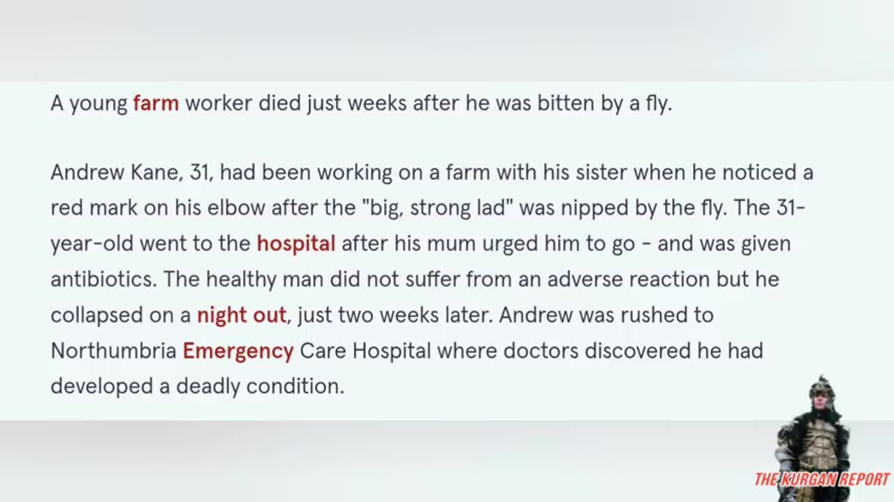 I'VE SEEN IT ALL! ANDREW KANE - KILLED BY A FLY