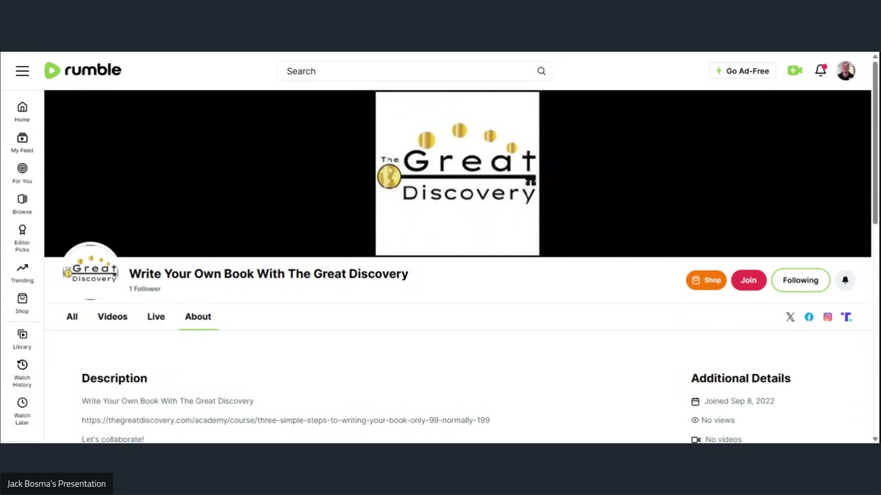 Write Your Own Book With The Great Discovery