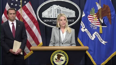 Pam Bondi speaks after Kilmar Abrego Garcia charged with transporting people in US illegally - June 6, 2025