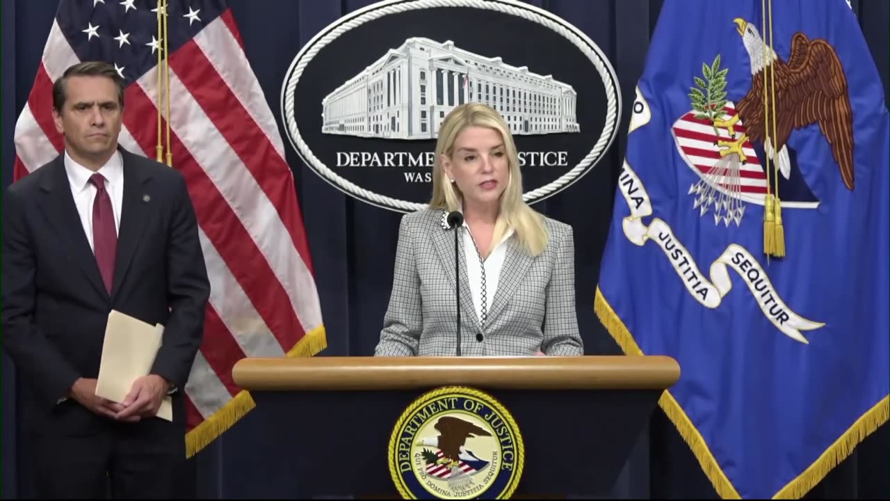 Pam Bondi speaks after Kilmar Abrego Garcia charged with transporting people in US illegally - June 6, 2025