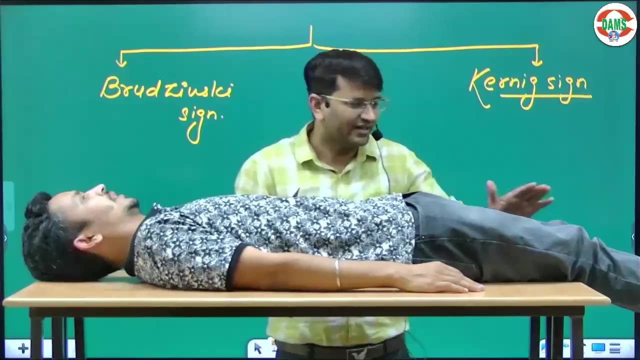 AWG सर ने कौनसे दो Sign बता दिए क्लास में | Meningitis Topic | DAMS Nursing