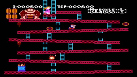Donkey Kong World Game B Level 1