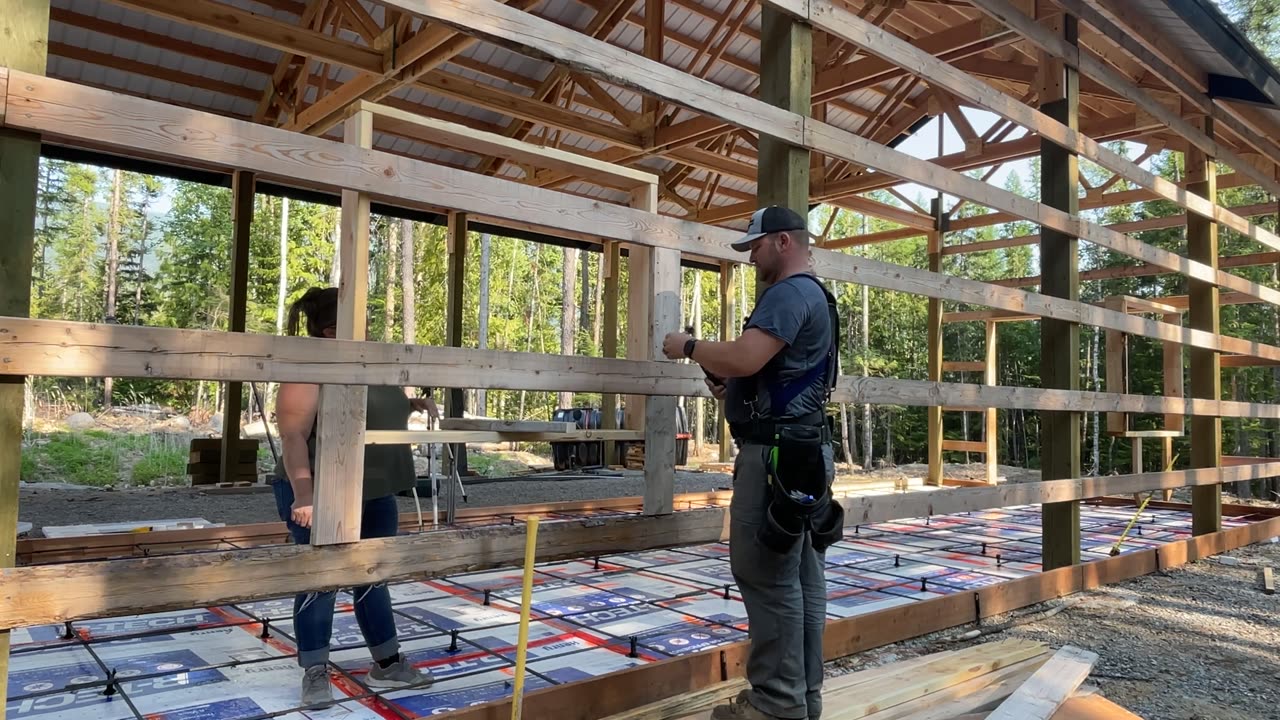 Framing Windows at the Shop - Building our Off Grid Homestead