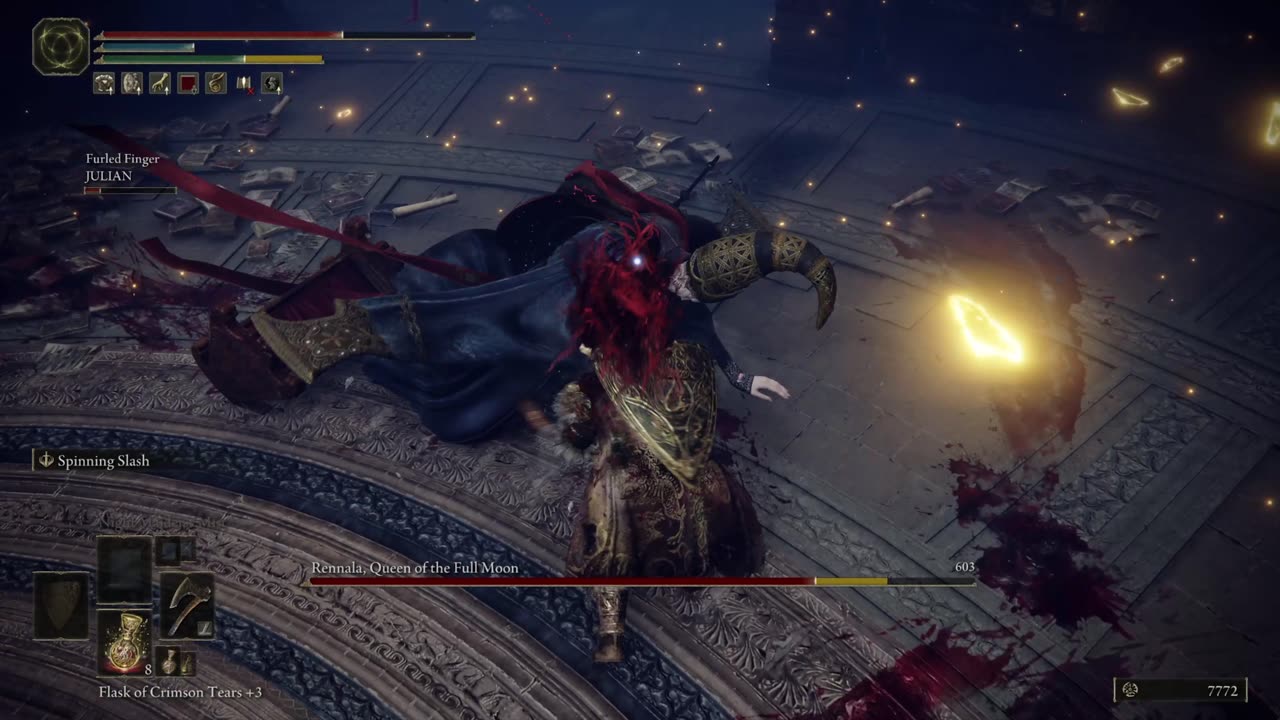 Elden Ring | Rennala, Queen of the Full Moon boss fight co-op w/1 summoned player, NG w/achievement