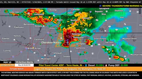 ⛈️ SEVERE STORMS – MAY 18 | Arkansas, Missouri, Oklahoma