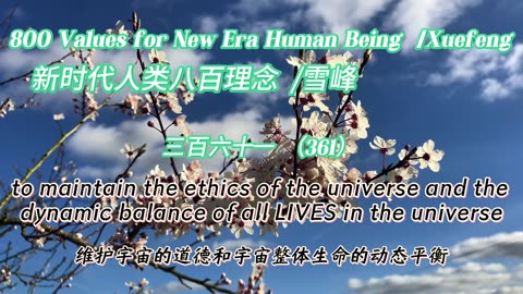 800 Values for New Era Human Being（361）