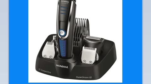 Conjunto Aparador de Pelos 10 em 1 Mondial Super Groom BG-03 Bivolt