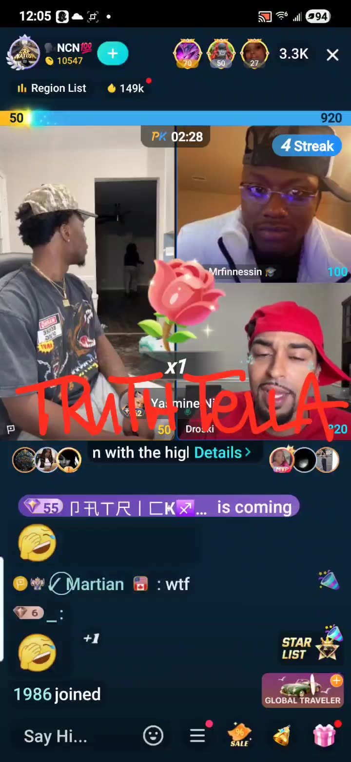 21BADBITCH HITTING ON NOCAP & THROWING CHAIRS & WATER BOTTLES ALL AROUND HIS HOUSE