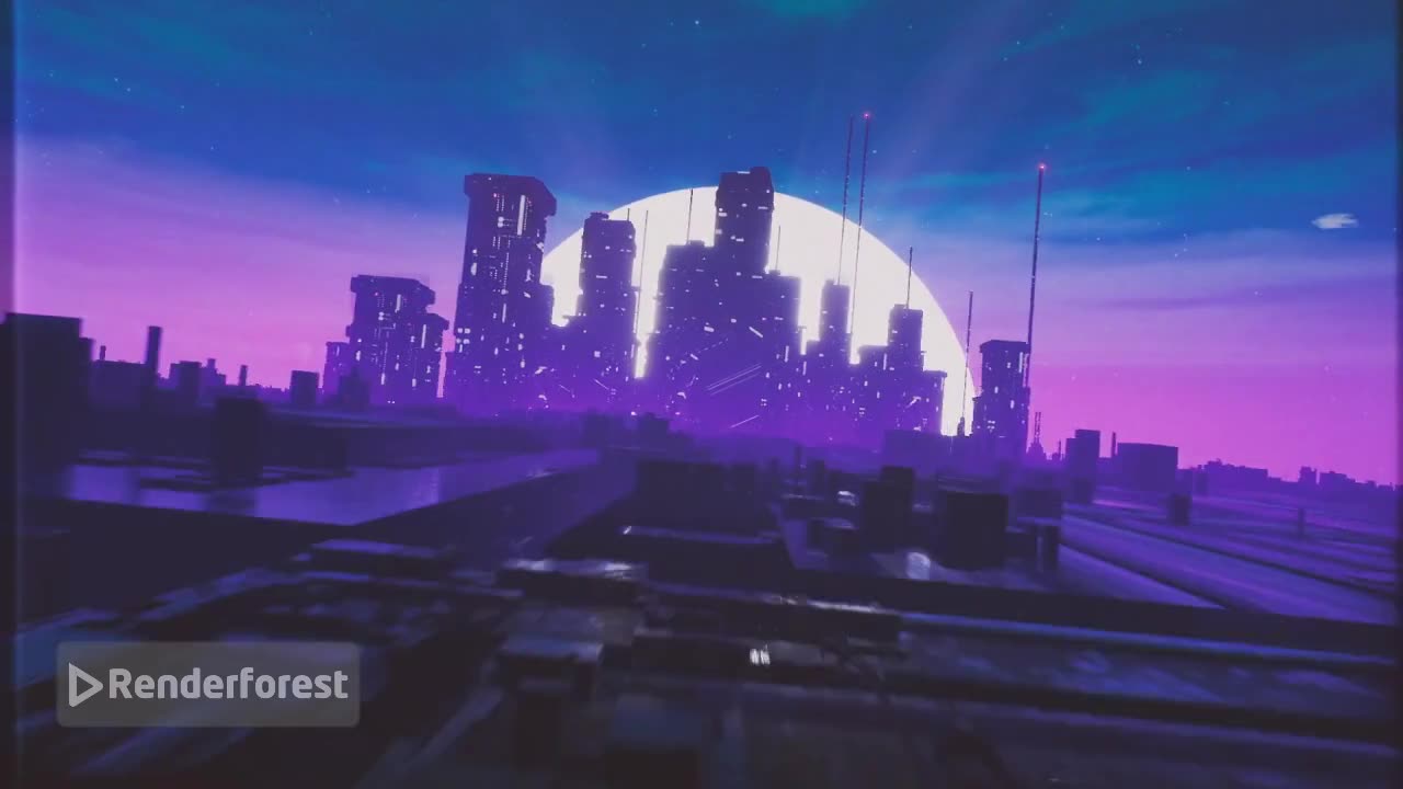 Retro Futuristic Logo Reveal