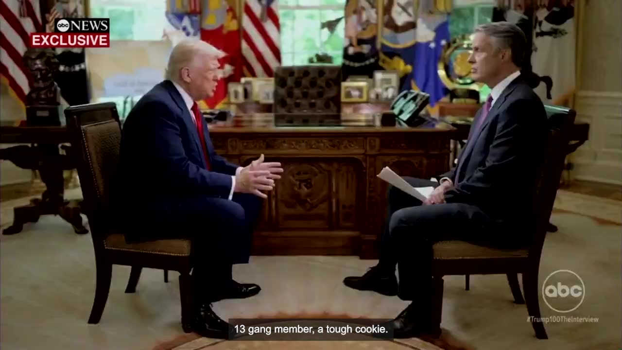100th Day in Office: President Trump sits down with ABC News, 'We're a respected country again.' 🇺🇸