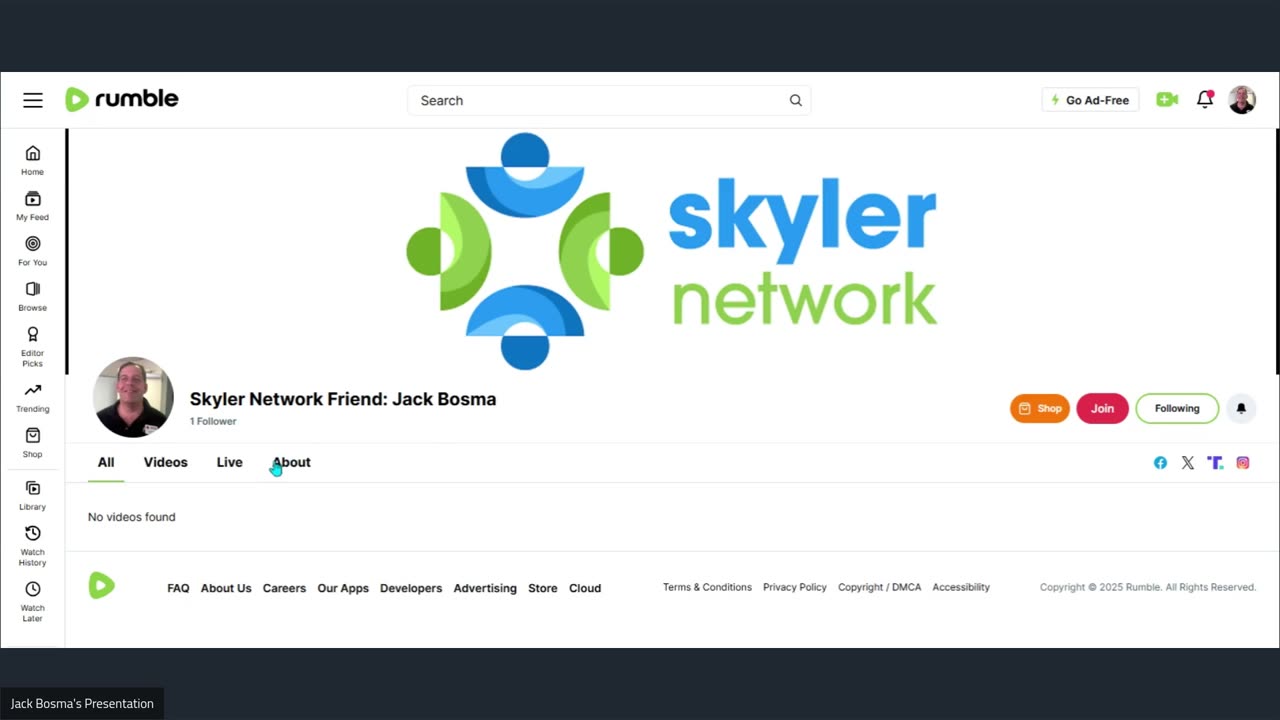 Skyler Network Friend: Jack Bosma