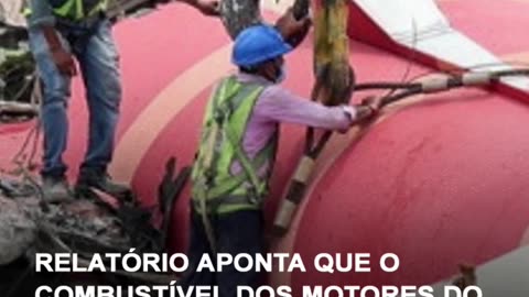A queda de avião na Índia teve corte de combustível como possível causador da tragédia
