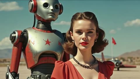 Girls and Robots of the 1950s_ Retro Future through AI in Super Panavision 70
