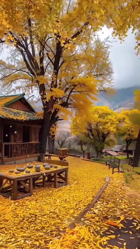 Beautiful video before bed ️ Autumn scenery Beautiful landscapes Autumn scenes