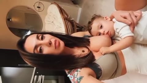 Breast feeding mom vlog