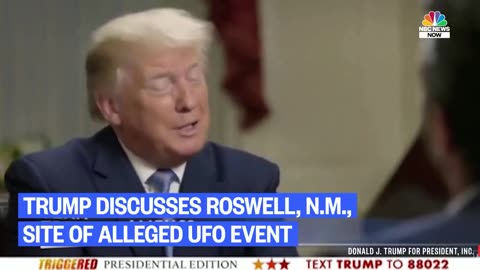 Flashback 2020 Trump on Roswell…