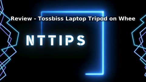 Tossbiss Laptop Tripod on Wheels with 2 Shelves, Portable Projector Floor Stand