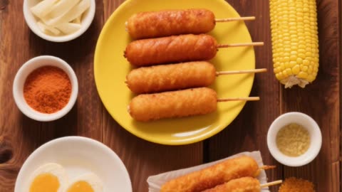Korean Corn Dogs Recipe – Crispy, Cheesy & Irresistible! 🍢🇰🇷