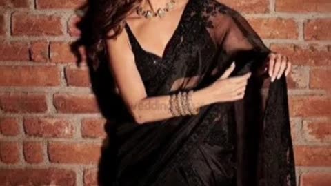 Farewell party saree simple in the block themes