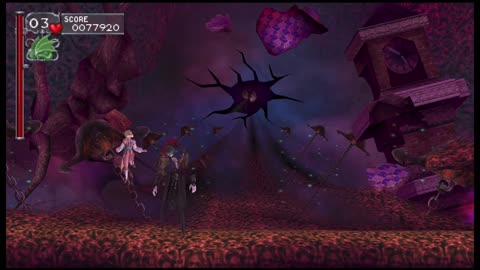 The final battle against Dracula (hitless, Dracula X Chronicles)