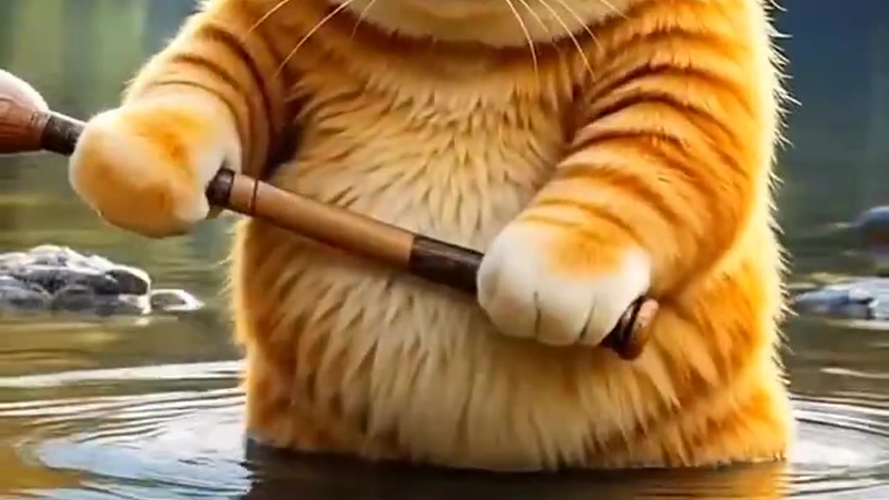 Ai animated Cat funny video.