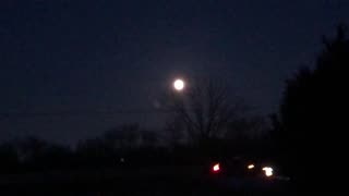 January 28, 2021 - A Full Moon Over Avon, Indiana