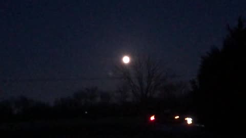January 28, 2021 - A Full Moon Over Avon, Indiana