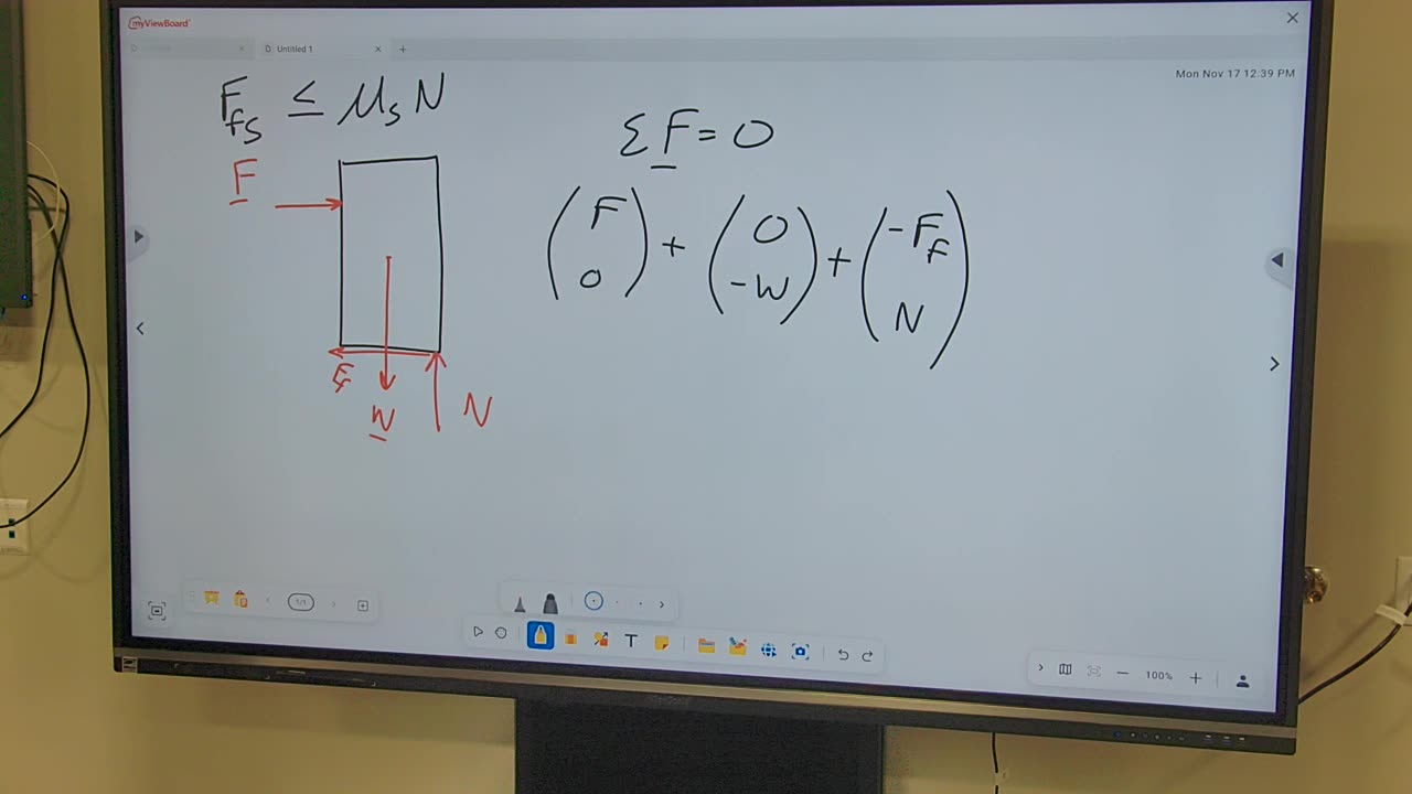Statics: Friction - Will the Fridge tip or slide?