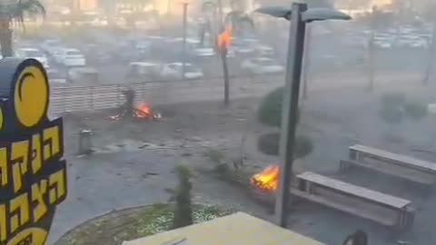 AnAnsarullah Yemen drone impacts against Eilat, Israel