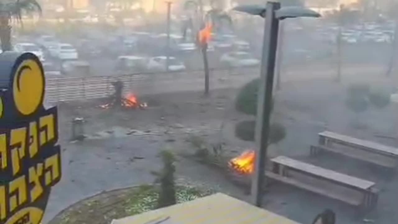AnAnsarullah Yemen drone impacts against Eilat, Israel