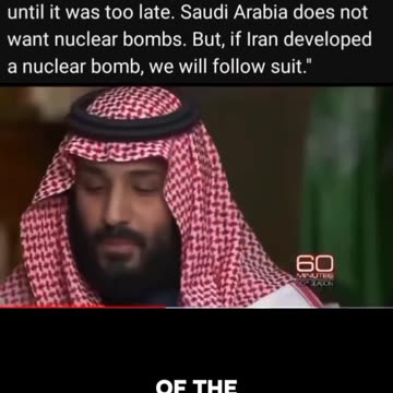 Saudi Arabia on Iran nukes