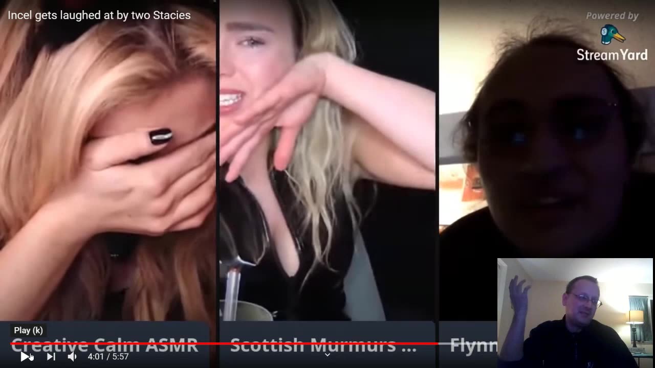 Todd Thundercock: Incel Reactions_ Autistic Incel gets laughed at by two mid tier Beckys